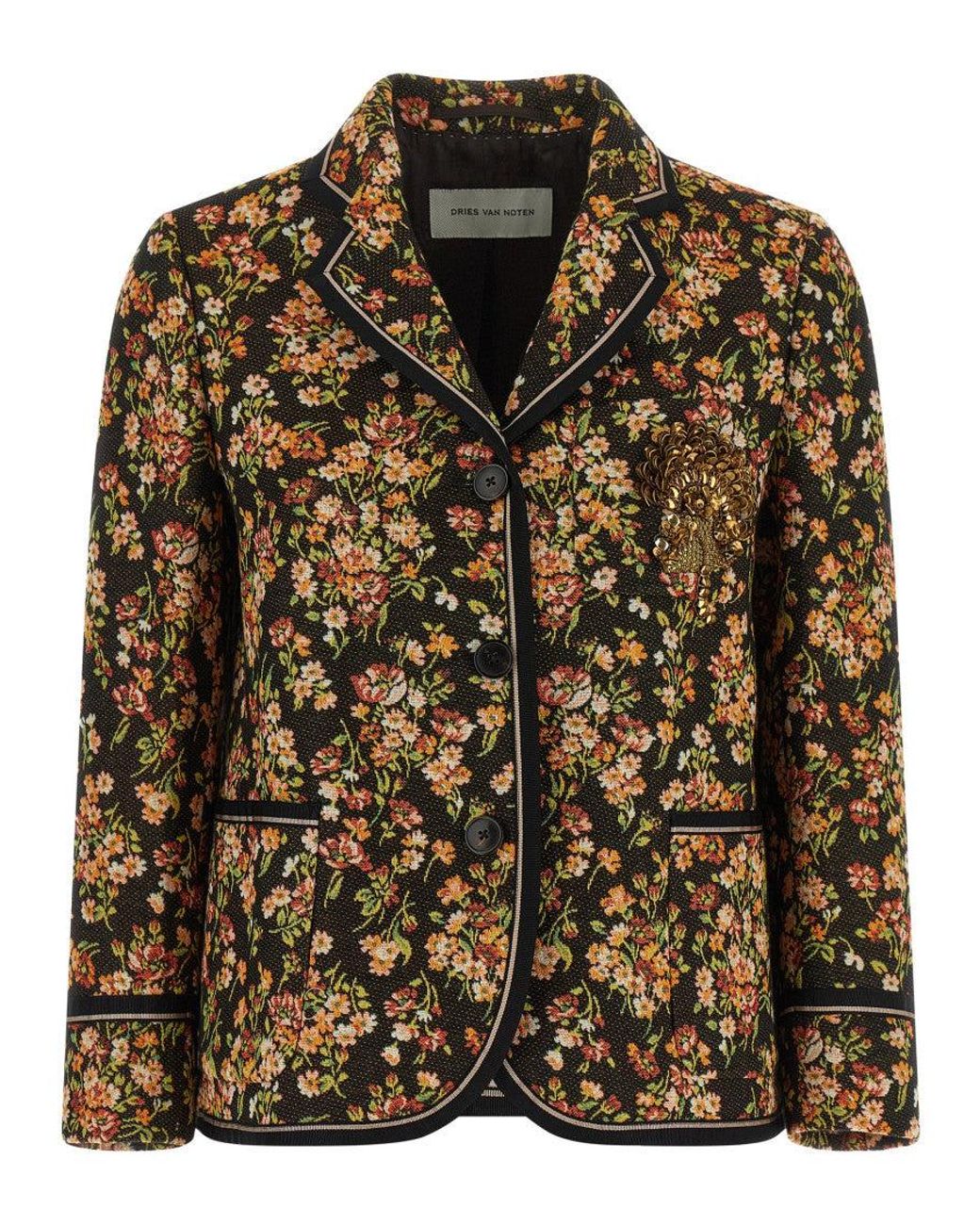 Dries Van Noten Brown 'Brea' Blazer