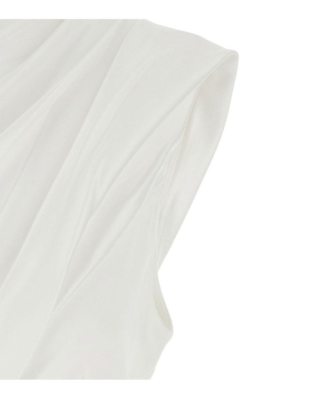 Solace London White One Shoulder Maxi Dress