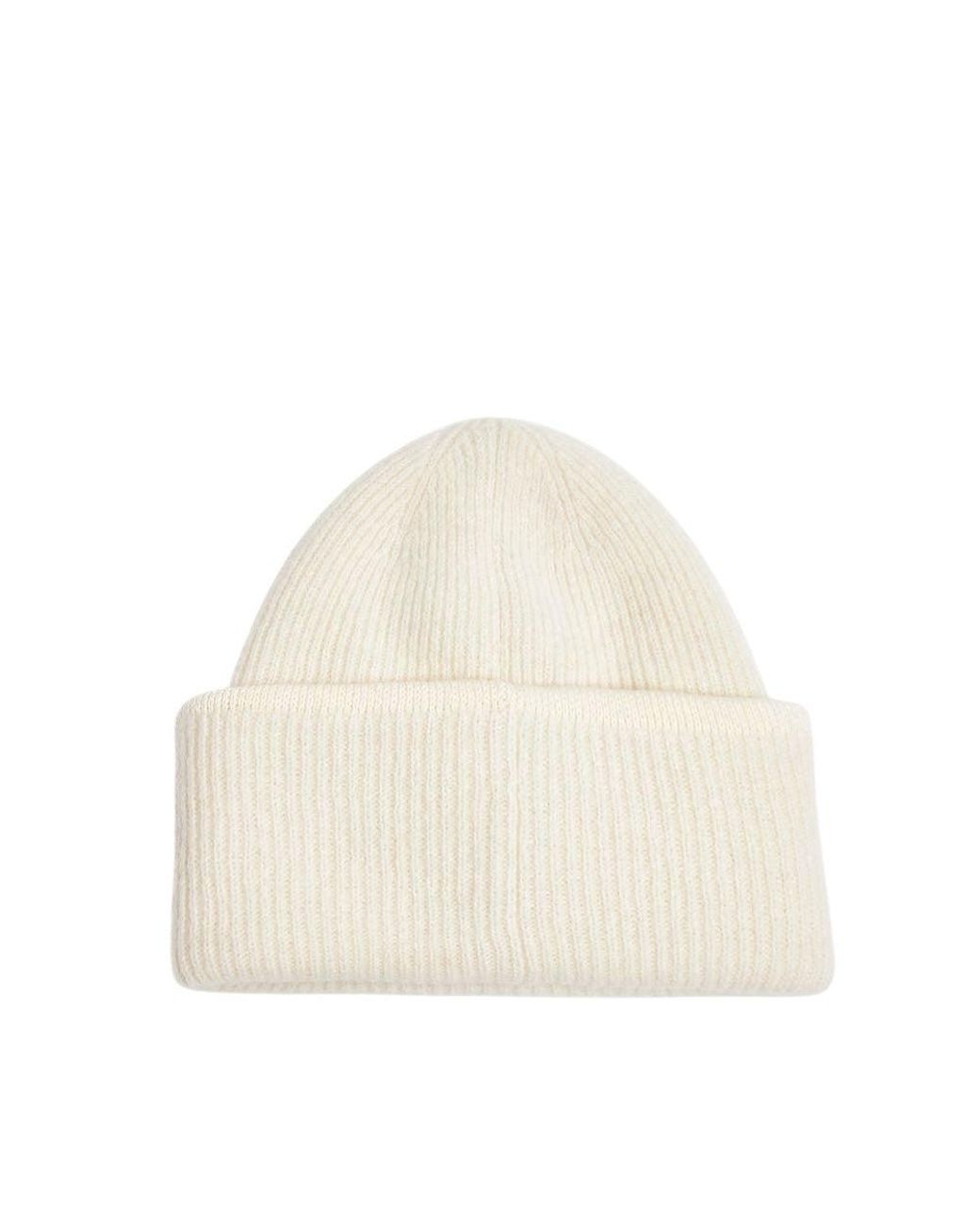 Jacquemus Natural Off Logo Beanie Cap for men