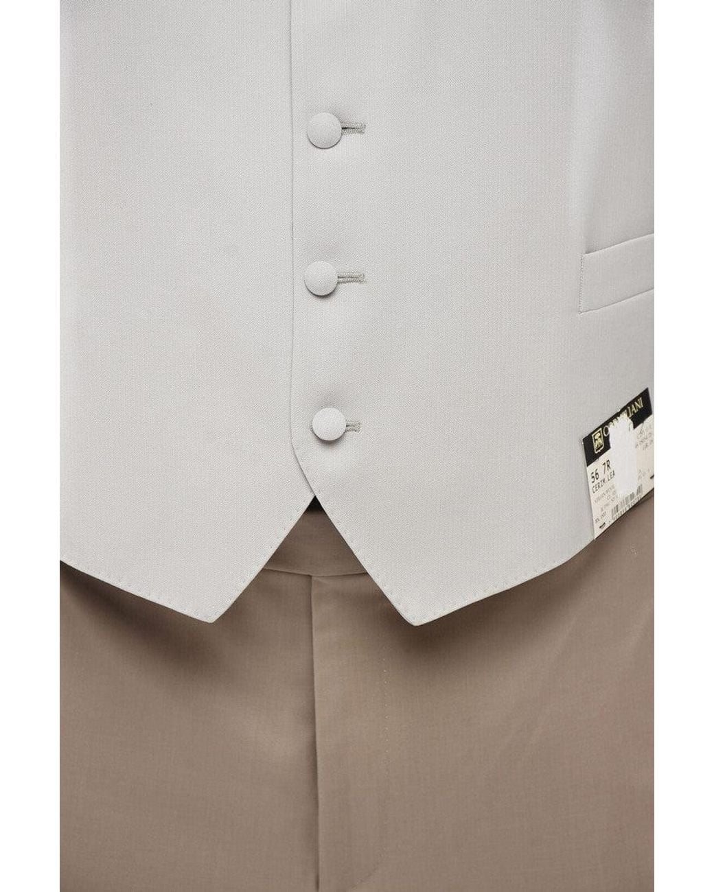 Corneliani Gray Light Sleeveless Waistcoat for men