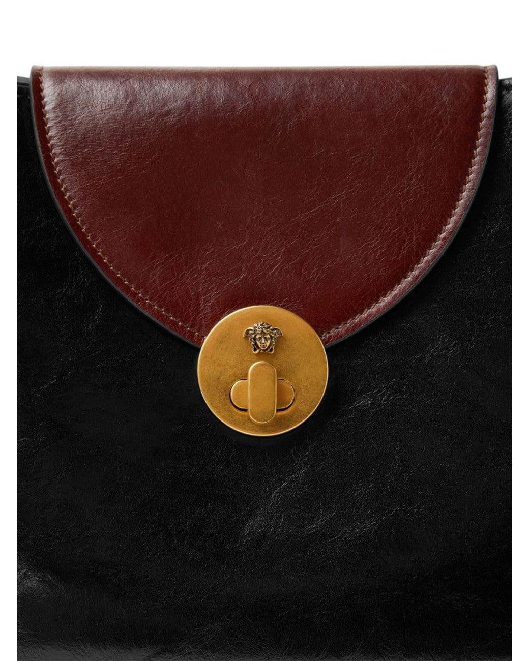 Versace Black Vivian Large Shoulder Bag