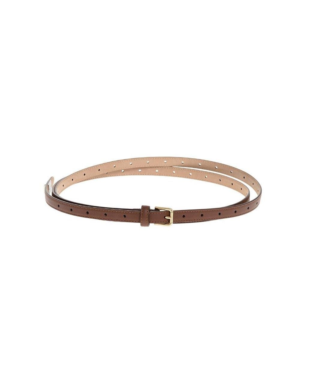 Dolce & Gabbana White Logo Slim Belt