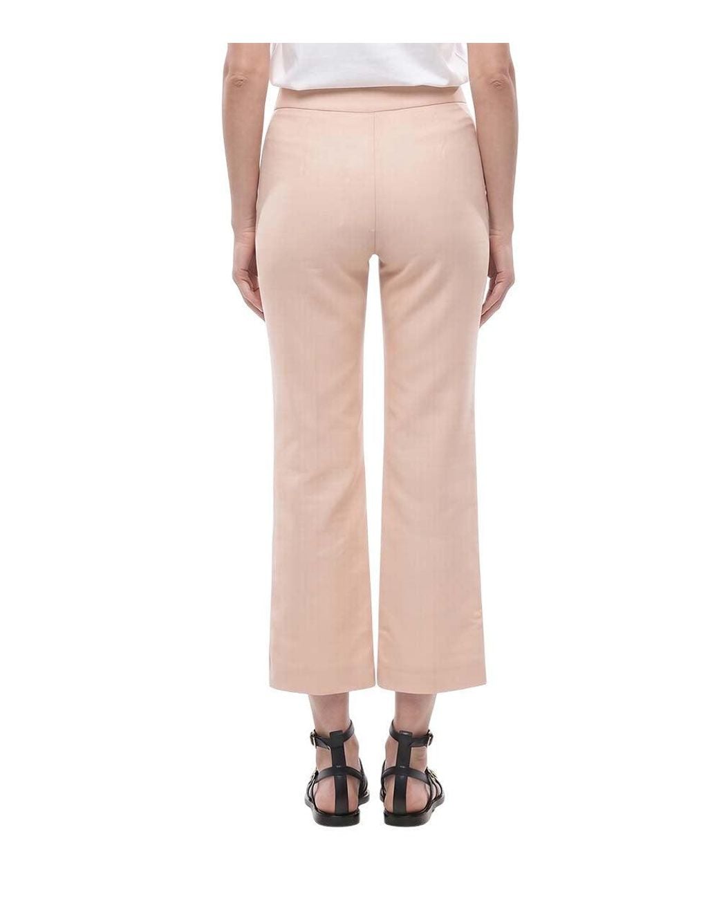 Stella McCartney Pink Light Bootcut Flat Front Pants