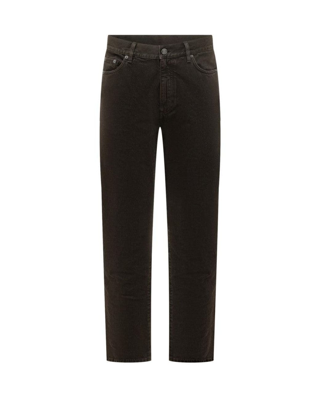 Zegna Black Dark Straight Jeans for men