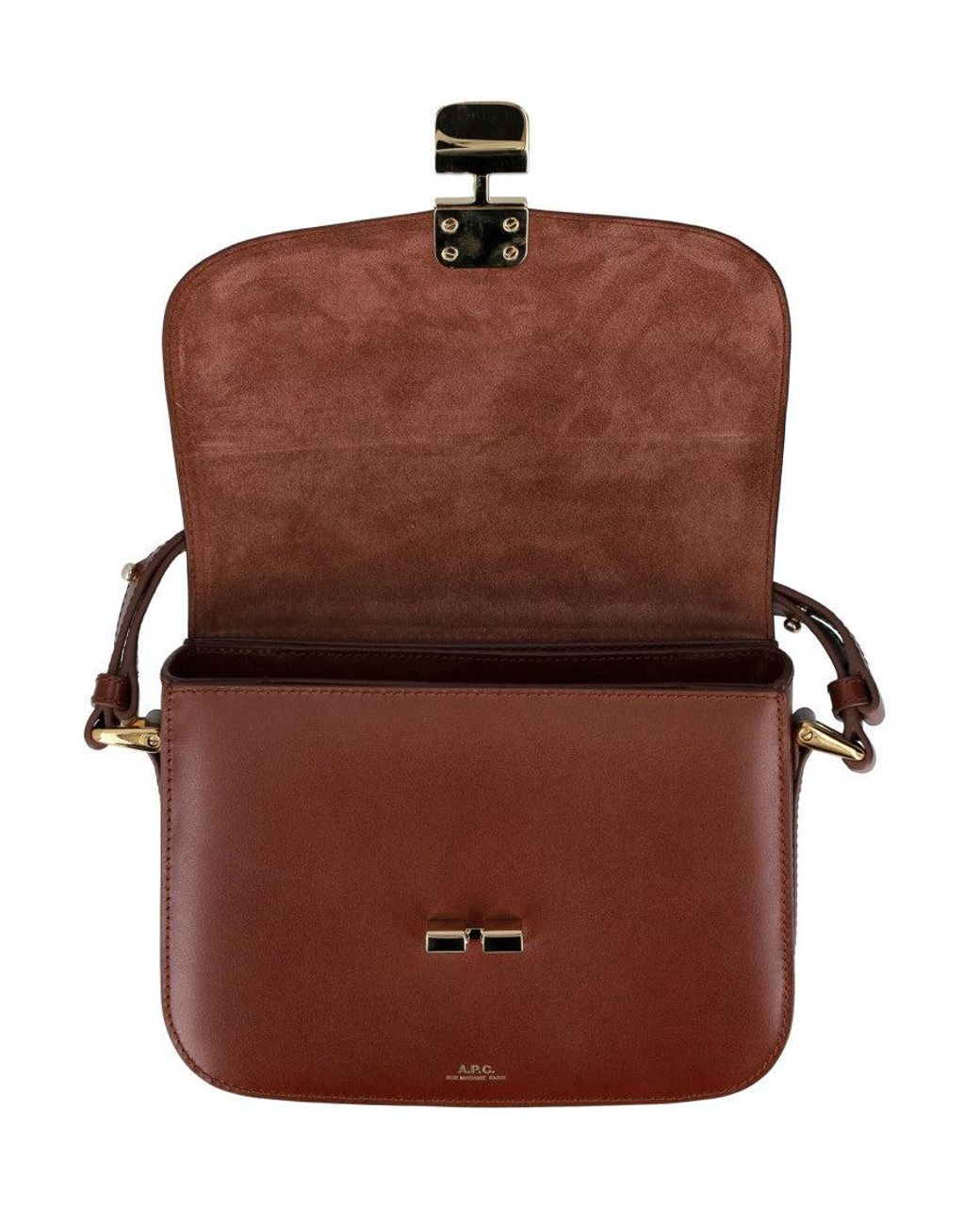 A.P.C. Brown Grace Small Crossbody Bag