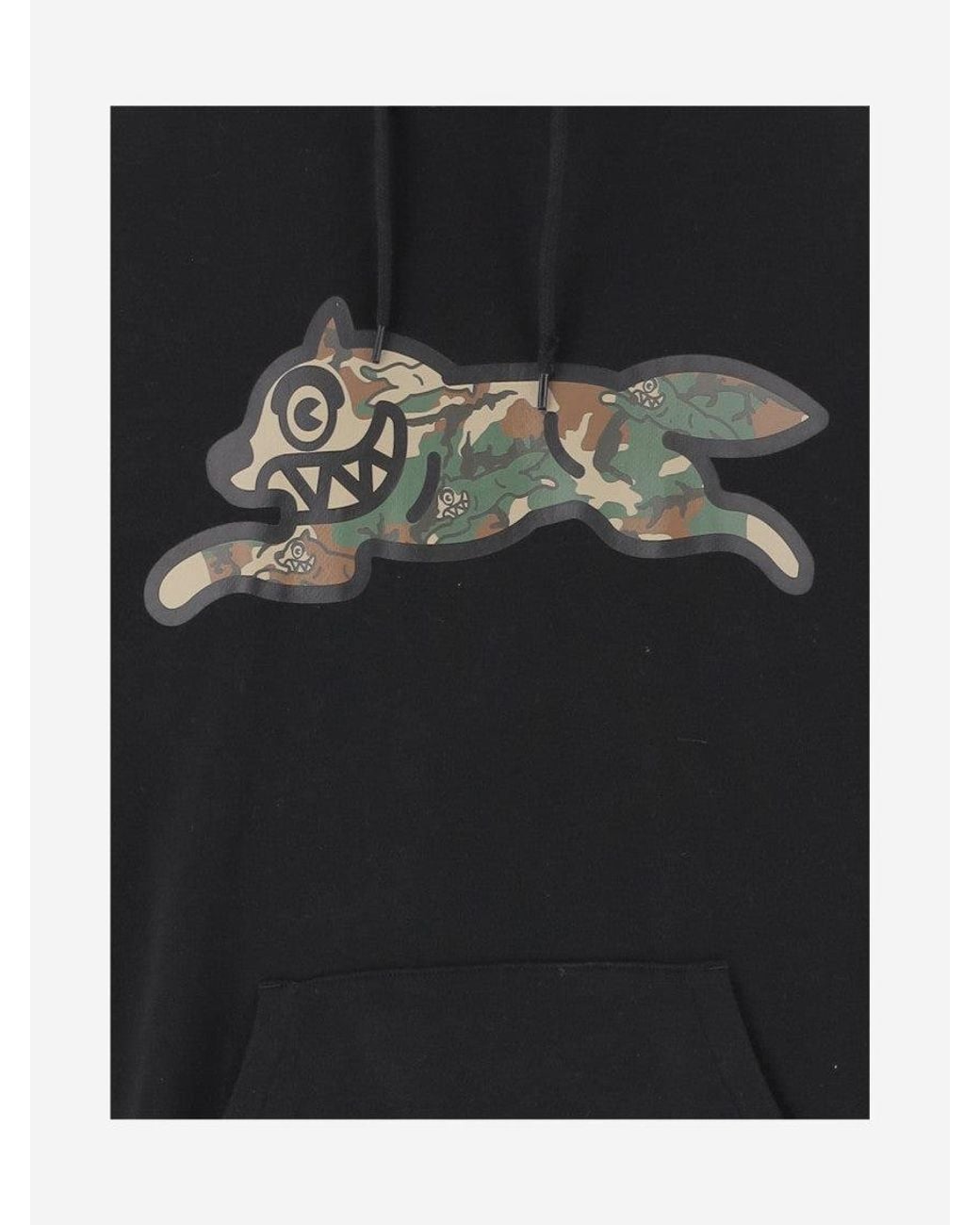 ICECREAM Black Graphic Print Hoodie for men