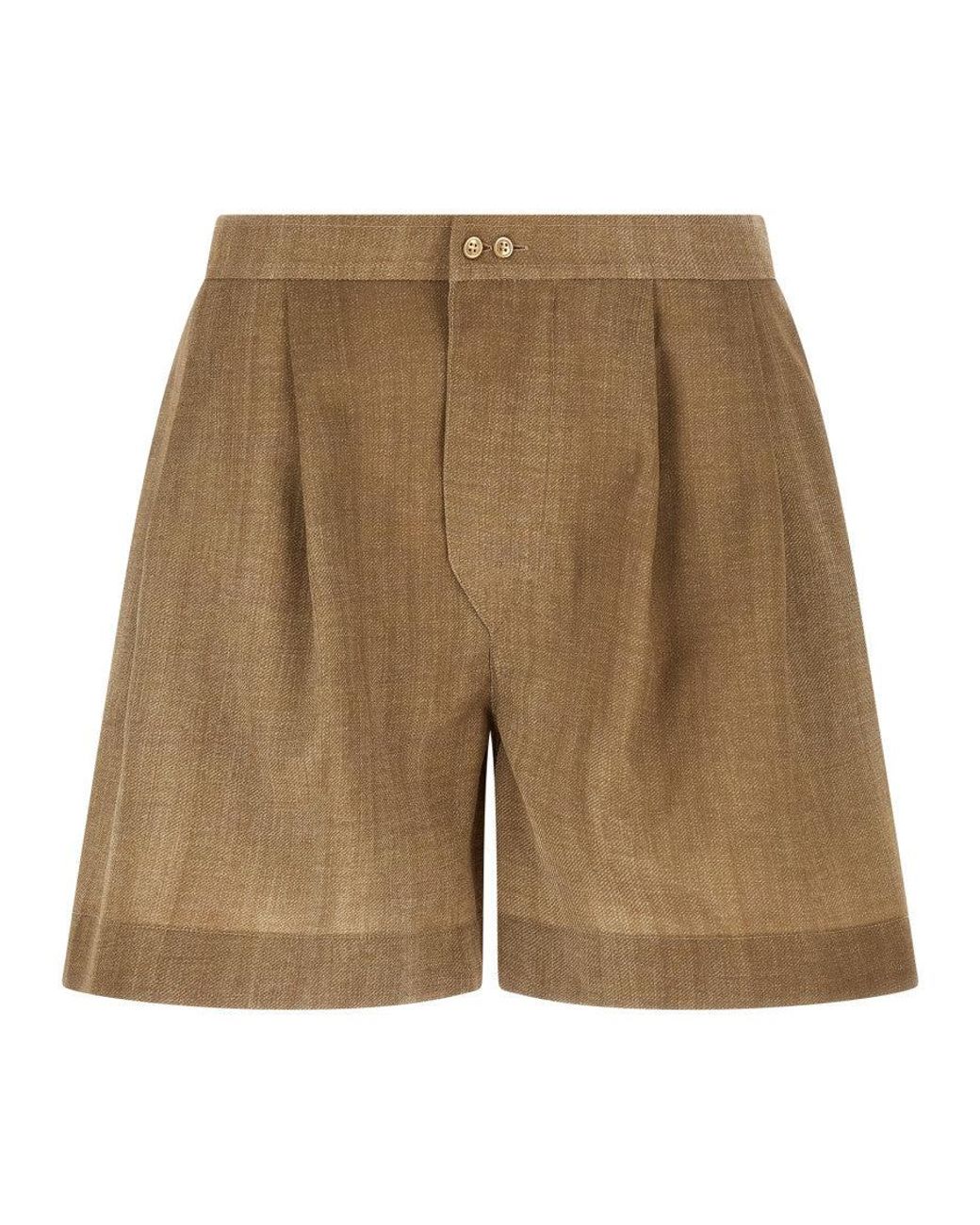 Ermanno Scervino Natural Polyester Bermuda Shorts