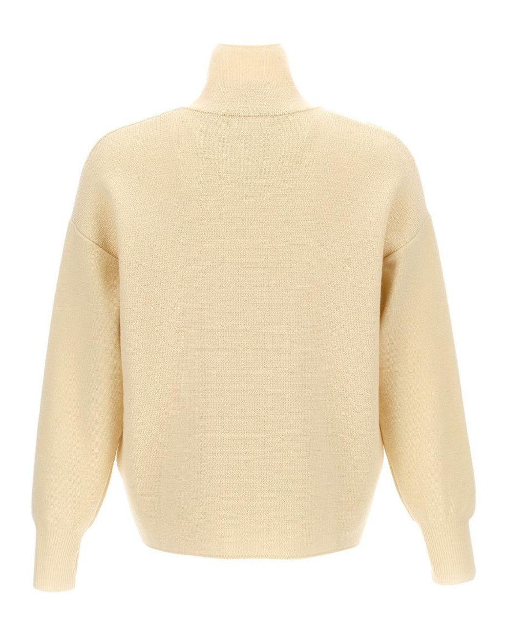 Ma'ry'ya Natural Half Zip Sweater for men