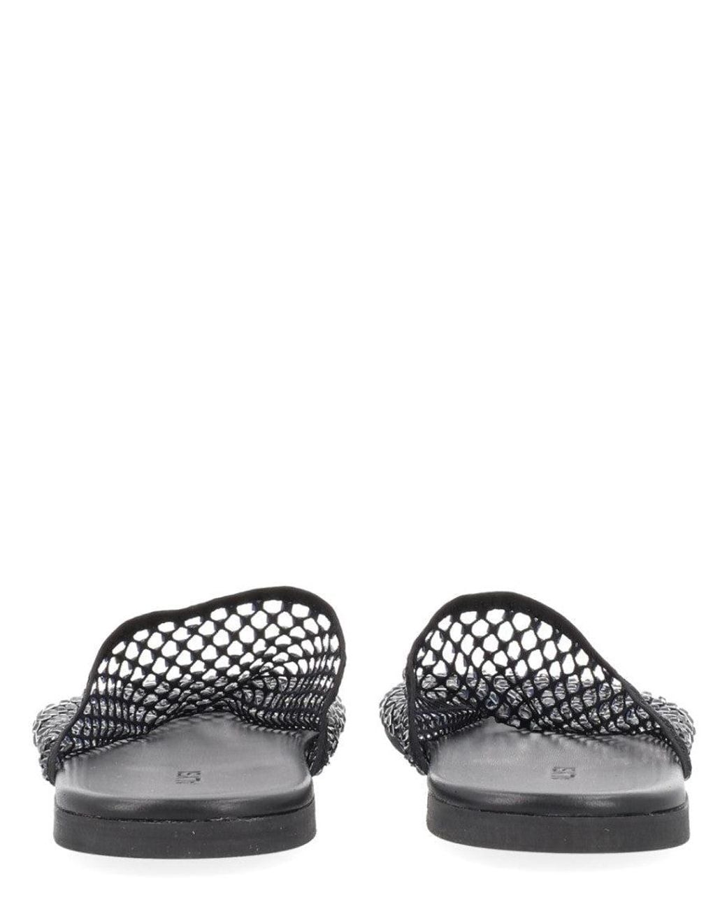 Alysi Black Textured Mules