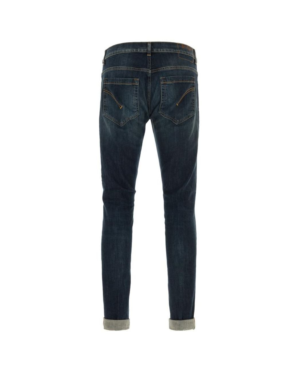 Dondup Blue Solid Jeans for men