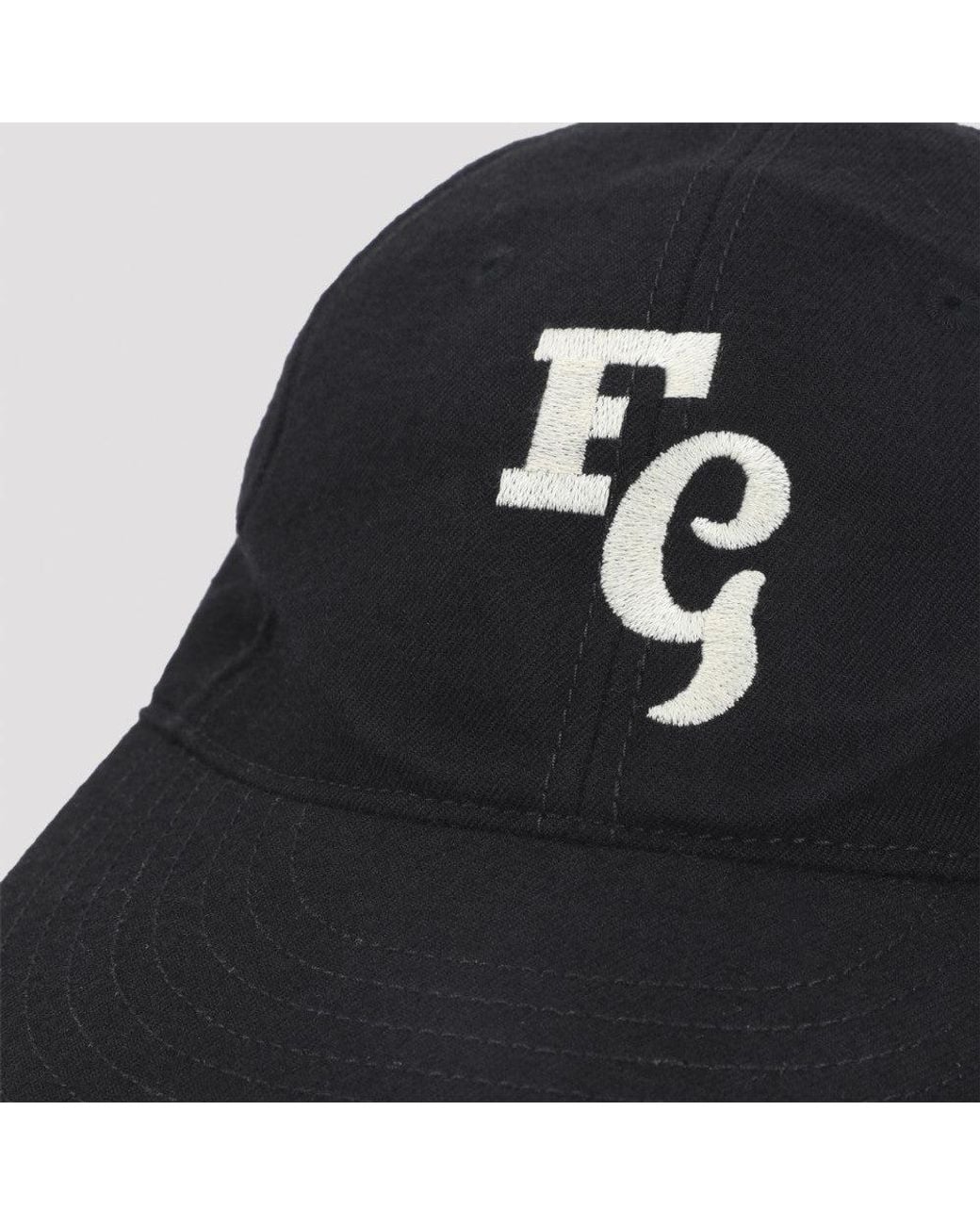 Fear Of God Black Embroided Logo Baseball Hat for men