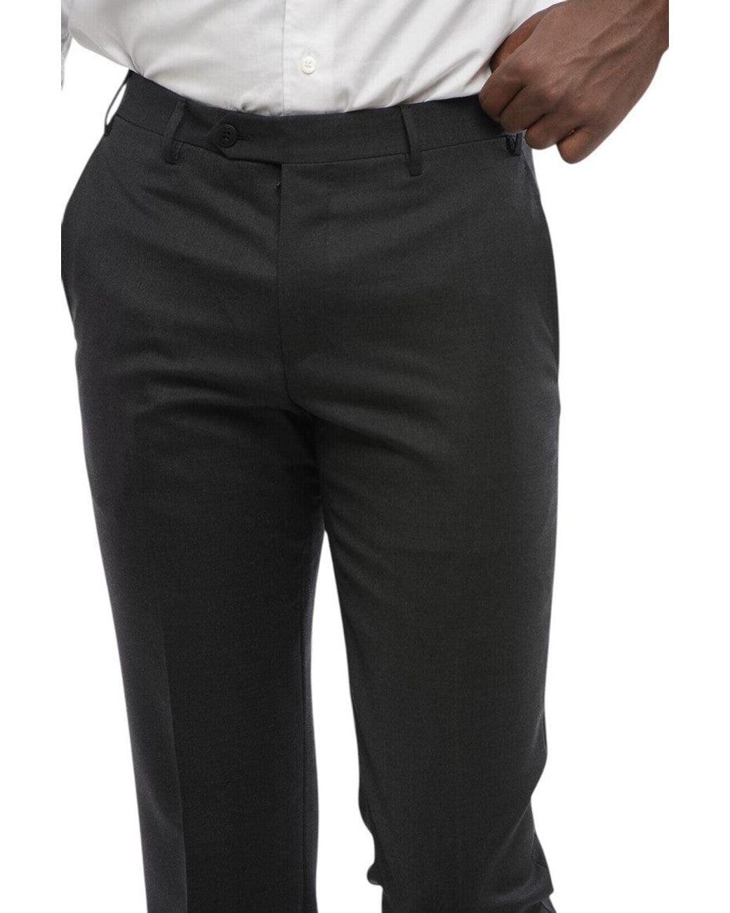 Corneliani Black Dark Tailored Pants for men