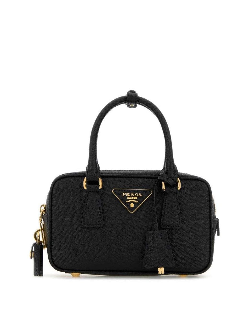 Prada Black Logo Small Satchel