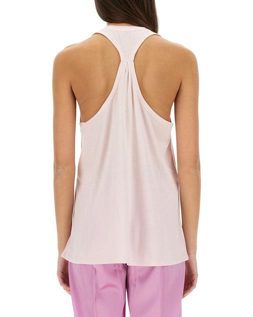 Tom Ford Purple Light Solid Scoop Neck Top