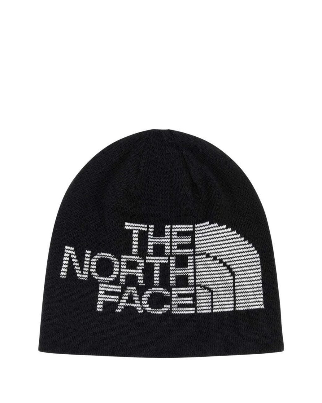 The North Face Black Logo Beanie Hat for men