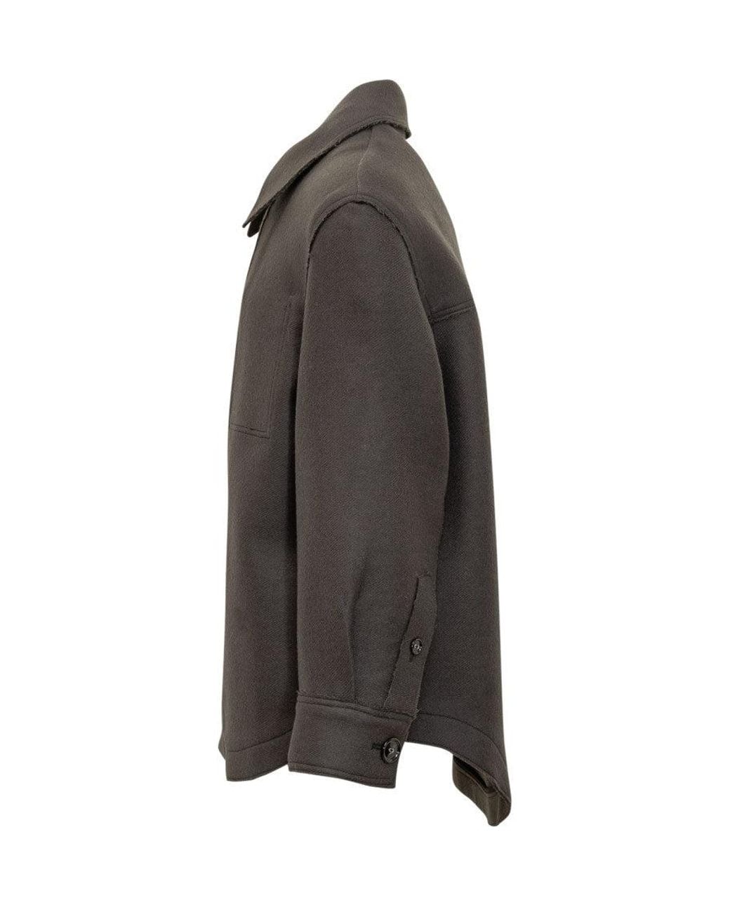 AMI Gray Shirt Collar Jacket for men