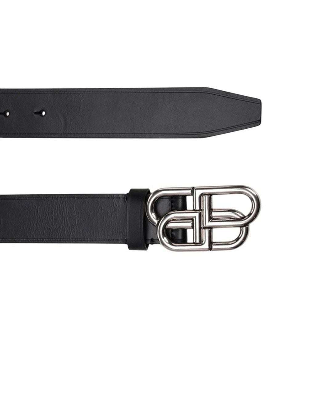 Balenciaga Black Logo Buckle Belt for men