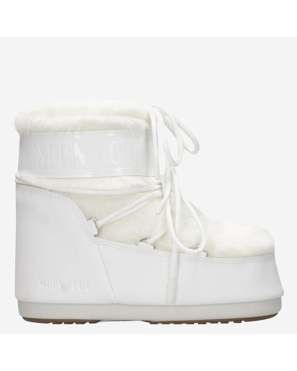 Moon Boot White Logo Boots for men