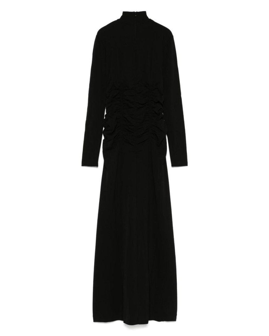 BITE STUDIOS Black Dress With Ruffles