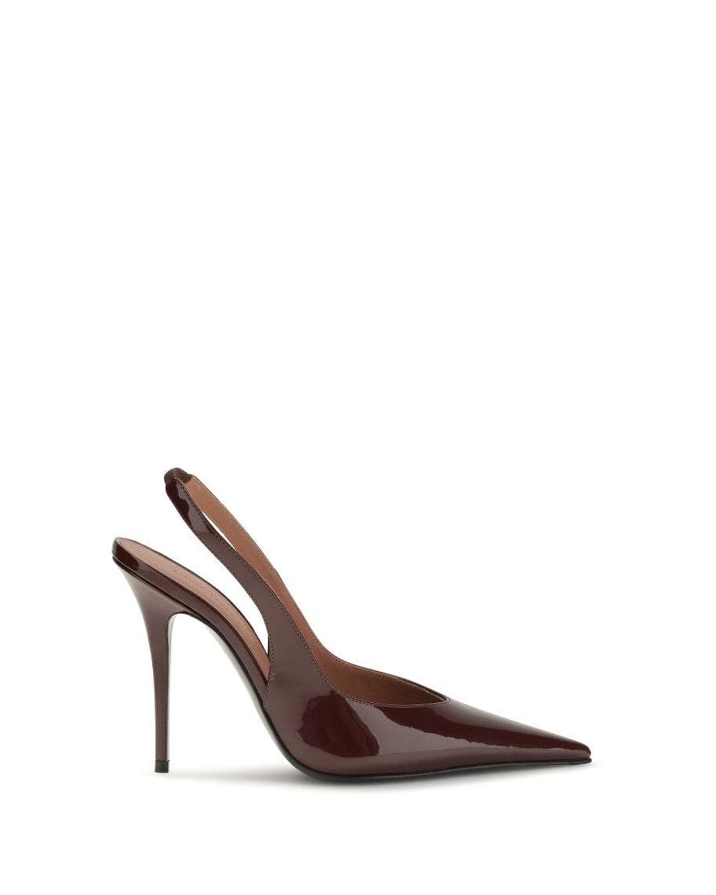 AMINA MUADDI Brown Slingback Pumps