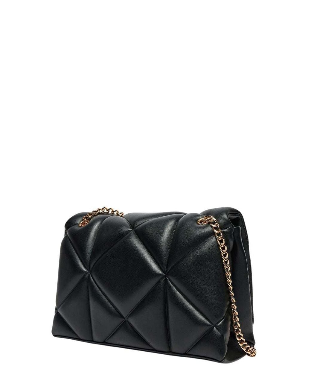 Love Moschino Black Heart Logo Medium Shoulder Bag
