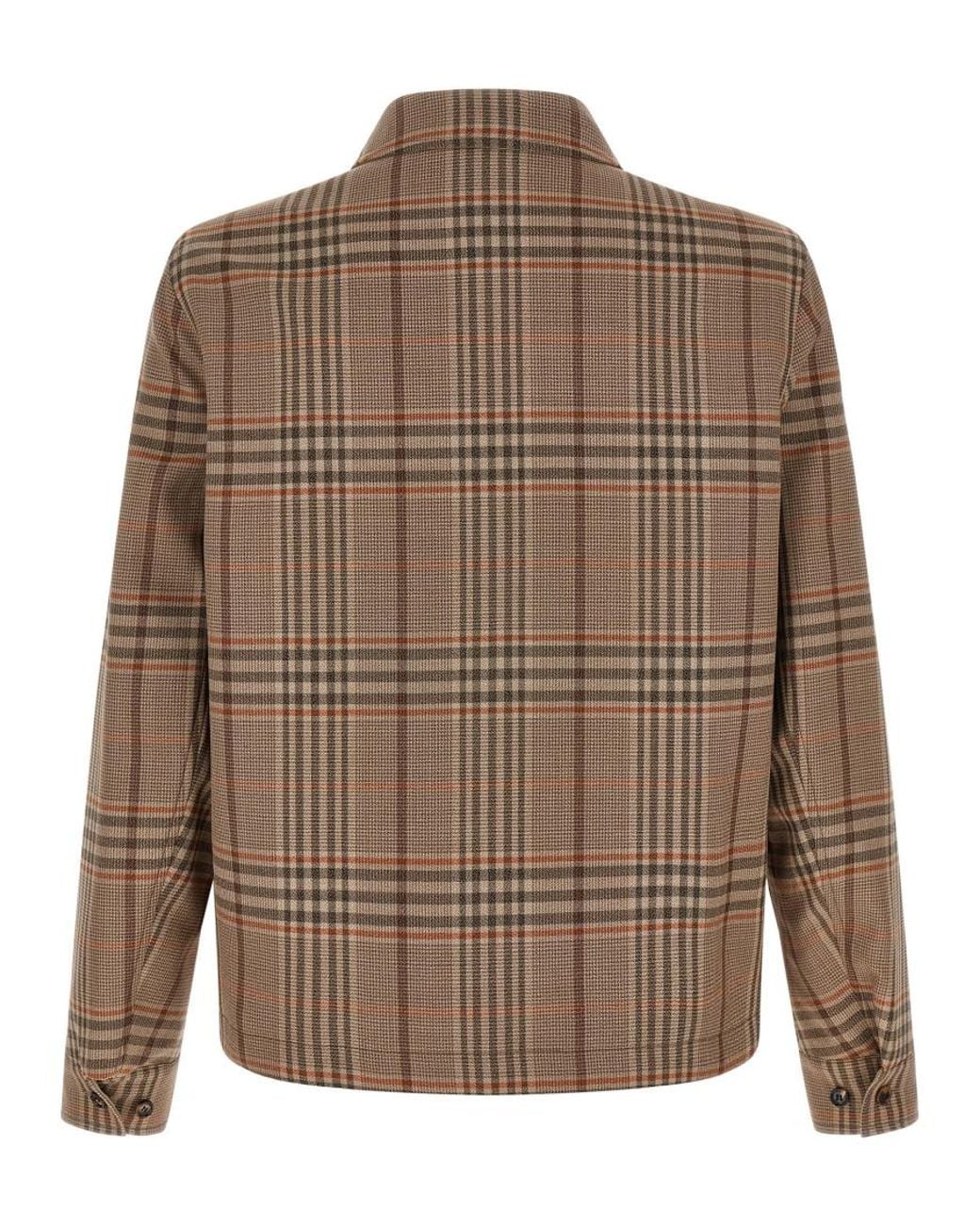 Burberry Brown Check Reversible Jacket for men