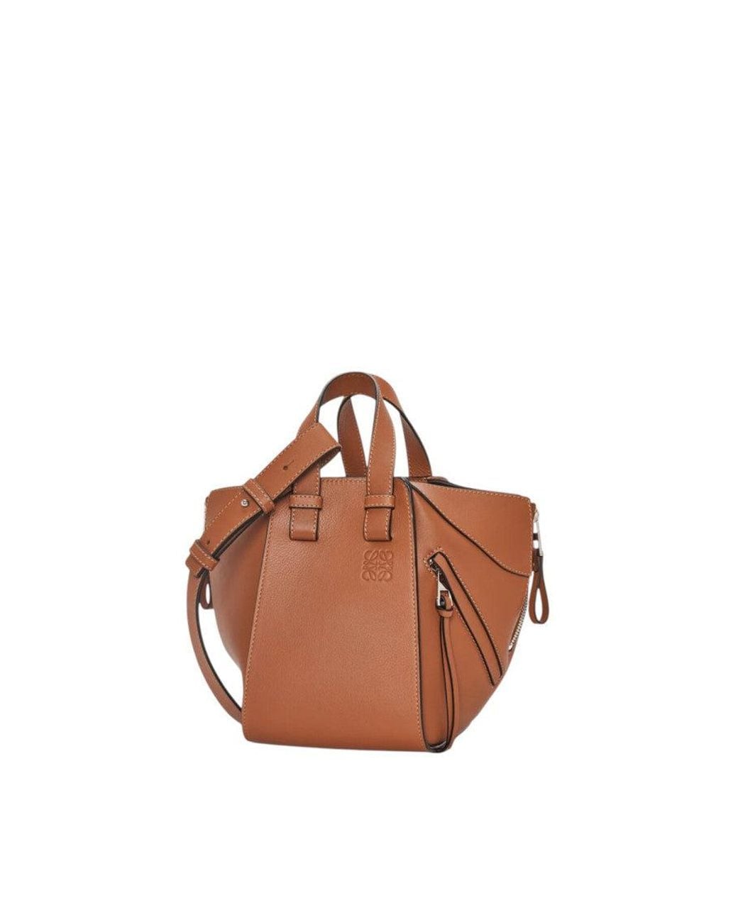 Loewe Brown Compact Hammock Mini Satchel
