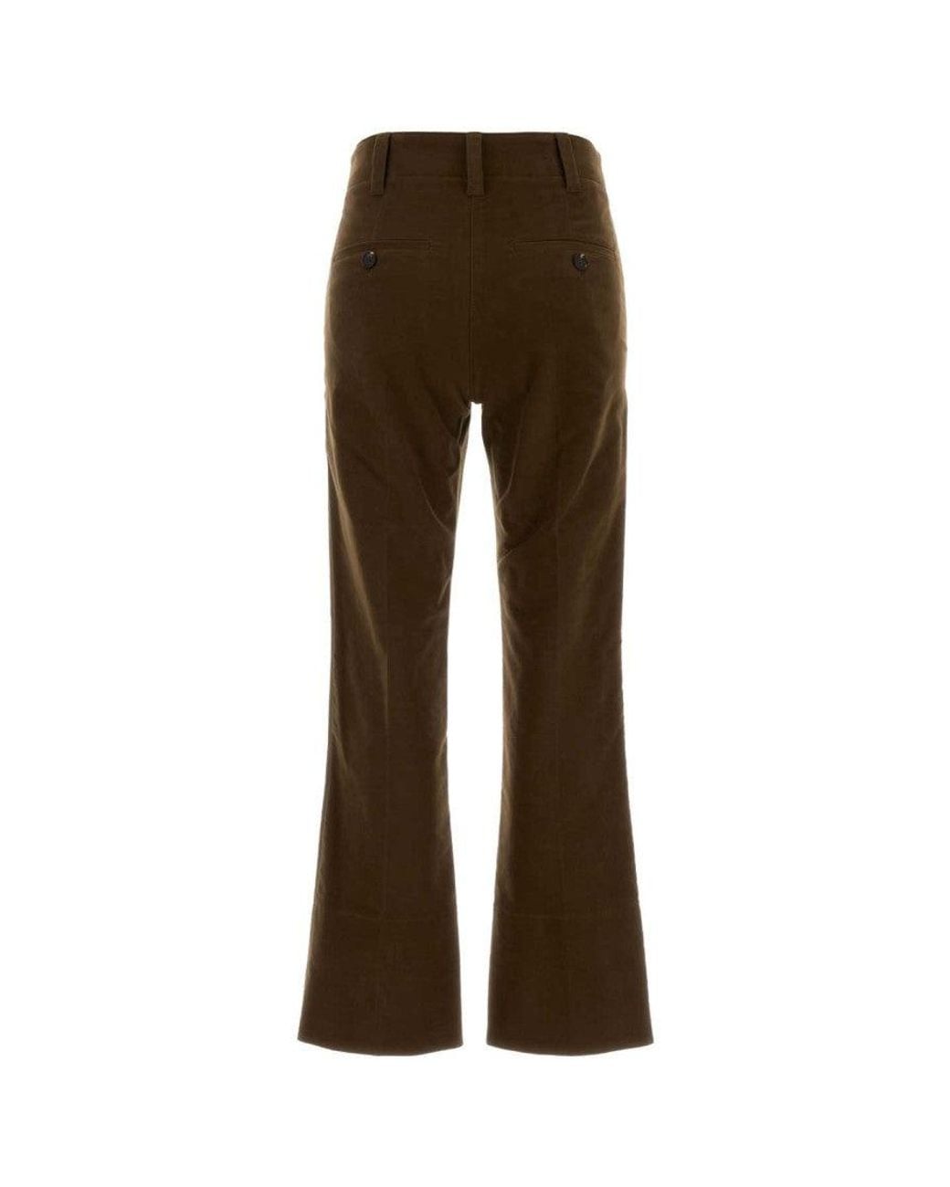 Brunello Cucinelli Brown Slim Bootcut Pant