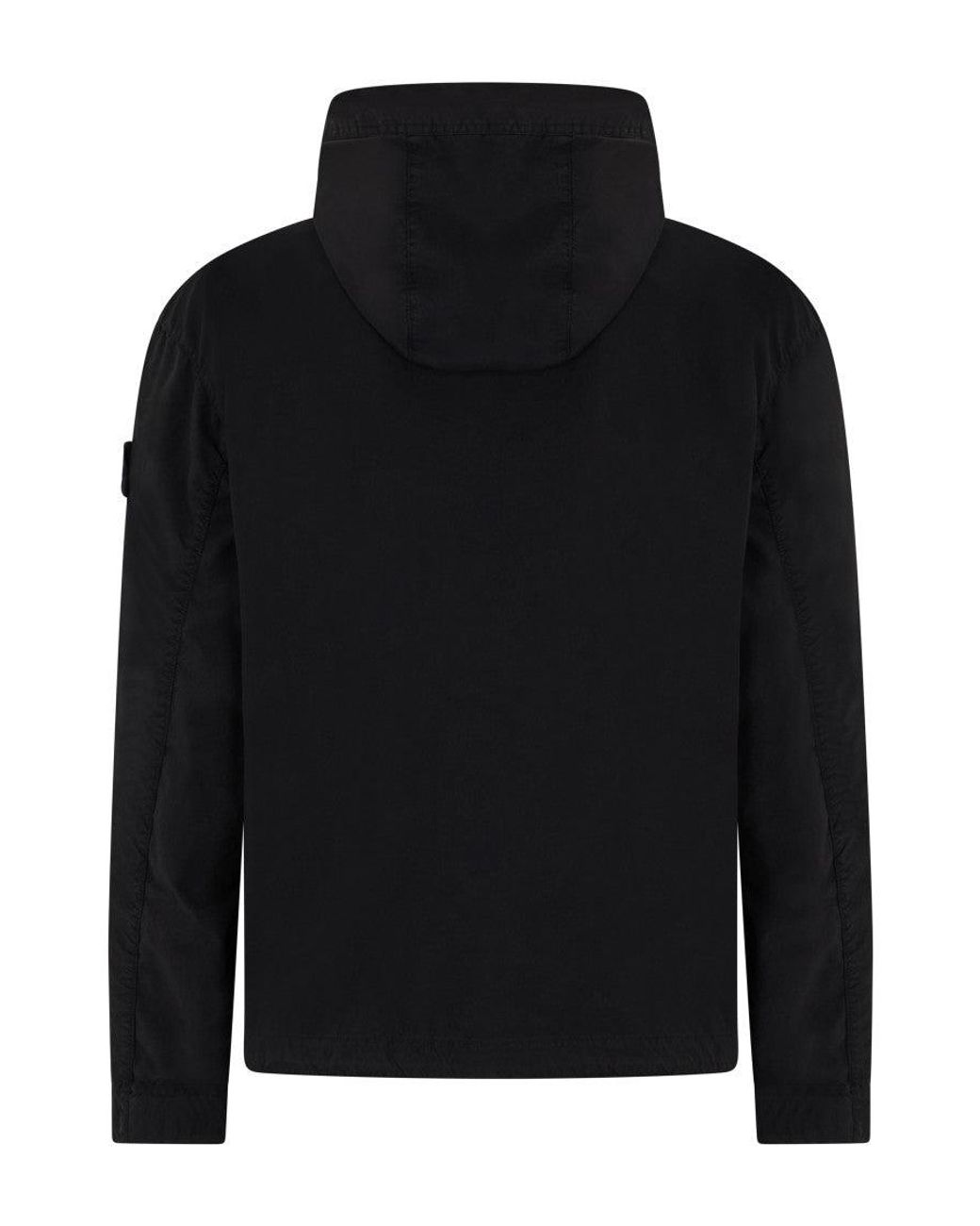 Stone Island Black Regular Hood Jacket for men