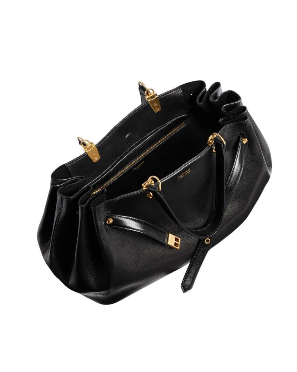 Balenciaga Black Fan Carry All Medium Tote