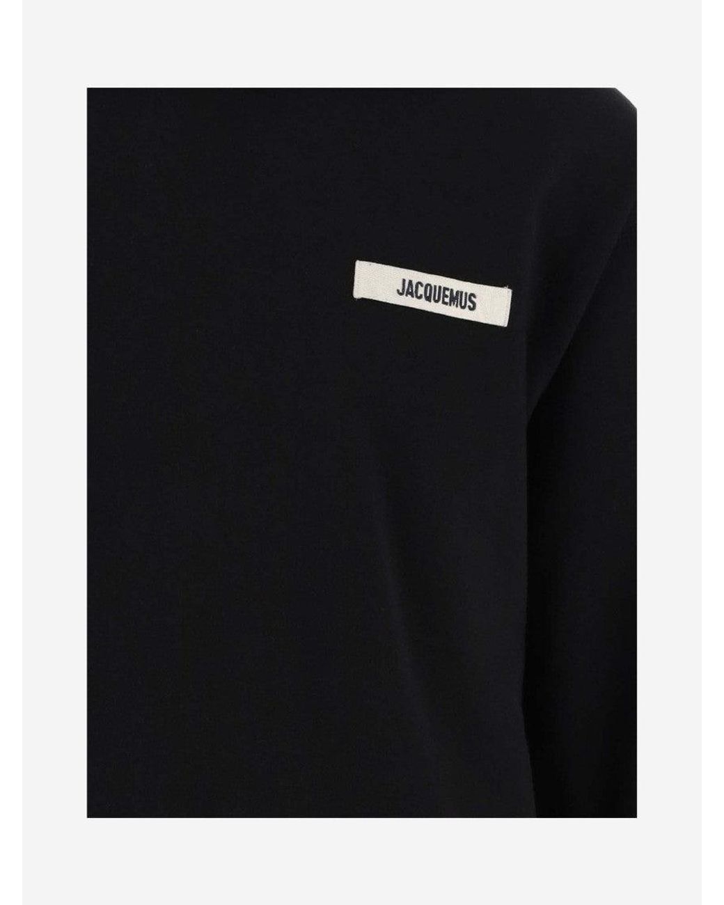 Jacquemus Black Logo Detail Hoodie for men
