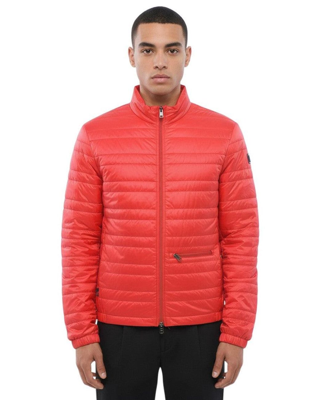 Woolrich Red Quilted Regular Jacket for men