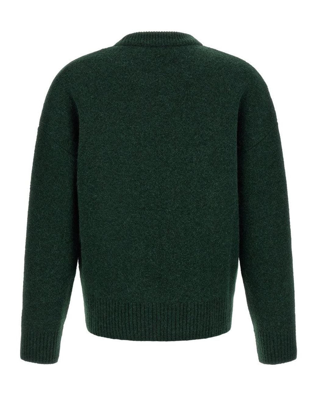 AMI Green 'Ami De Coeur' Sweater for men