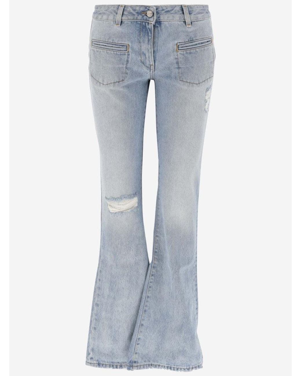 Palm Angels Blue Light Flared Jeans