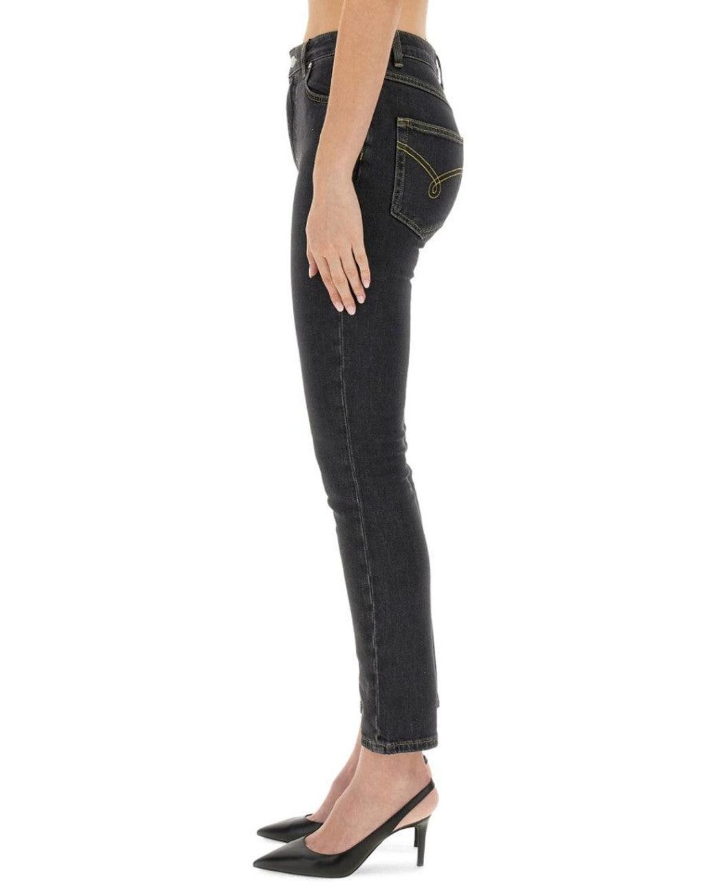 Moschino Black Skinny Mid Rise Jeans