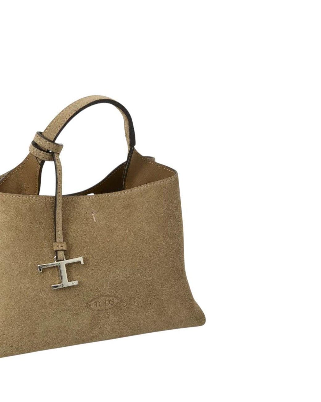 Tod's Metallic T Timeless Micro Tote