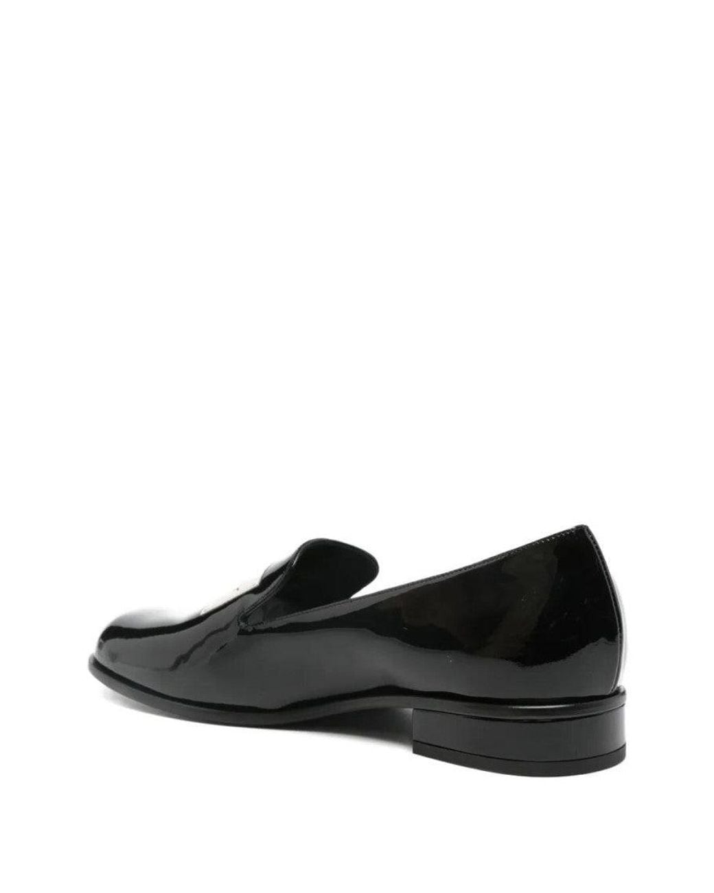 Givenchy Black Logo Loafers