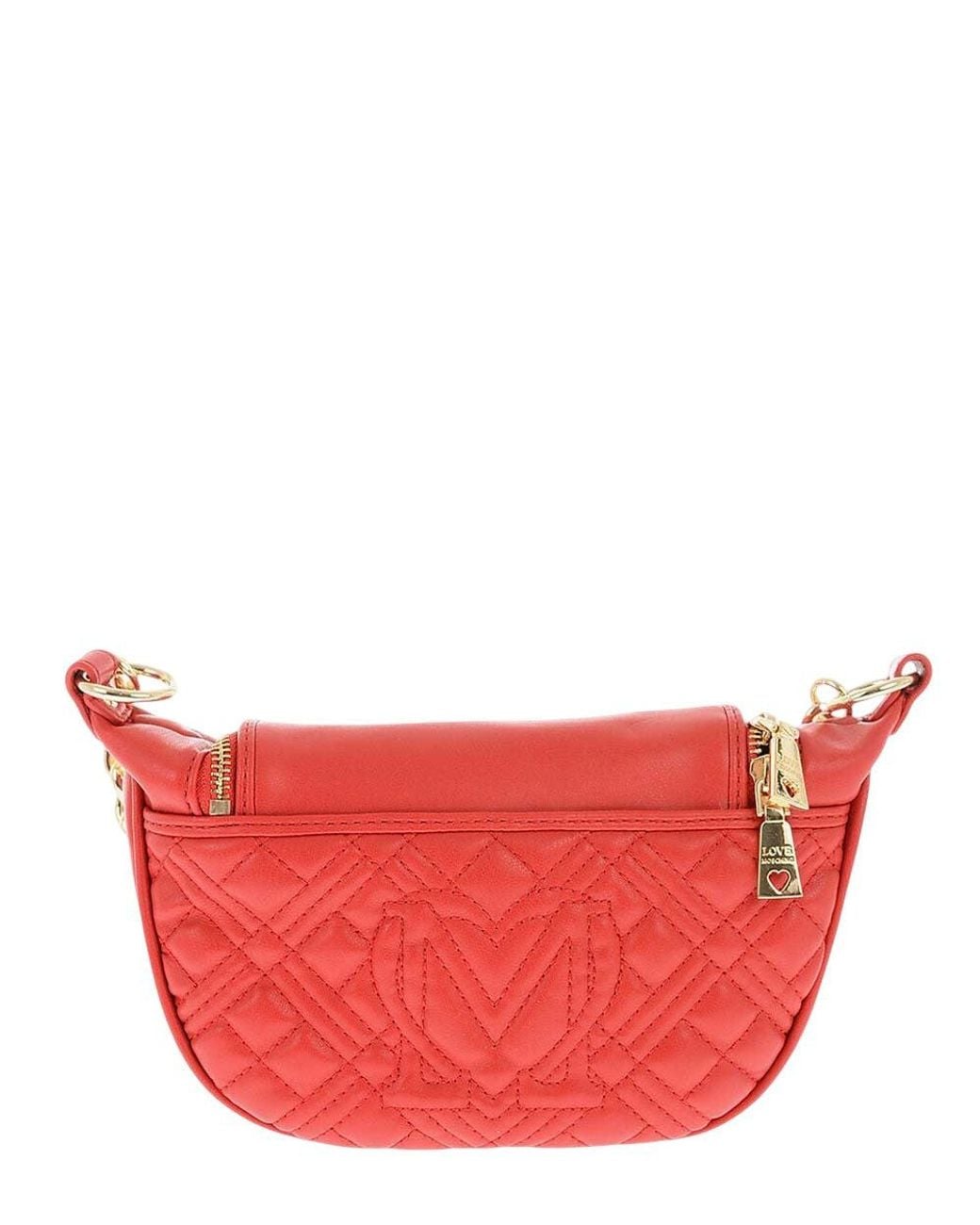 Love Moschino Red Logo Medium Crossbody Bag