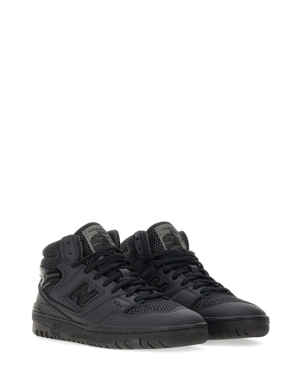 Junya Watanabe Black Lace Up Sneakers for men