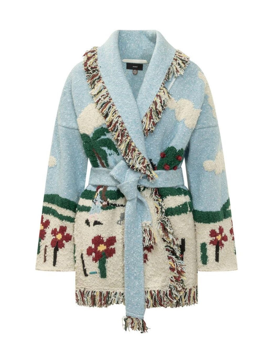 Alanui Blue Casa Cardigan