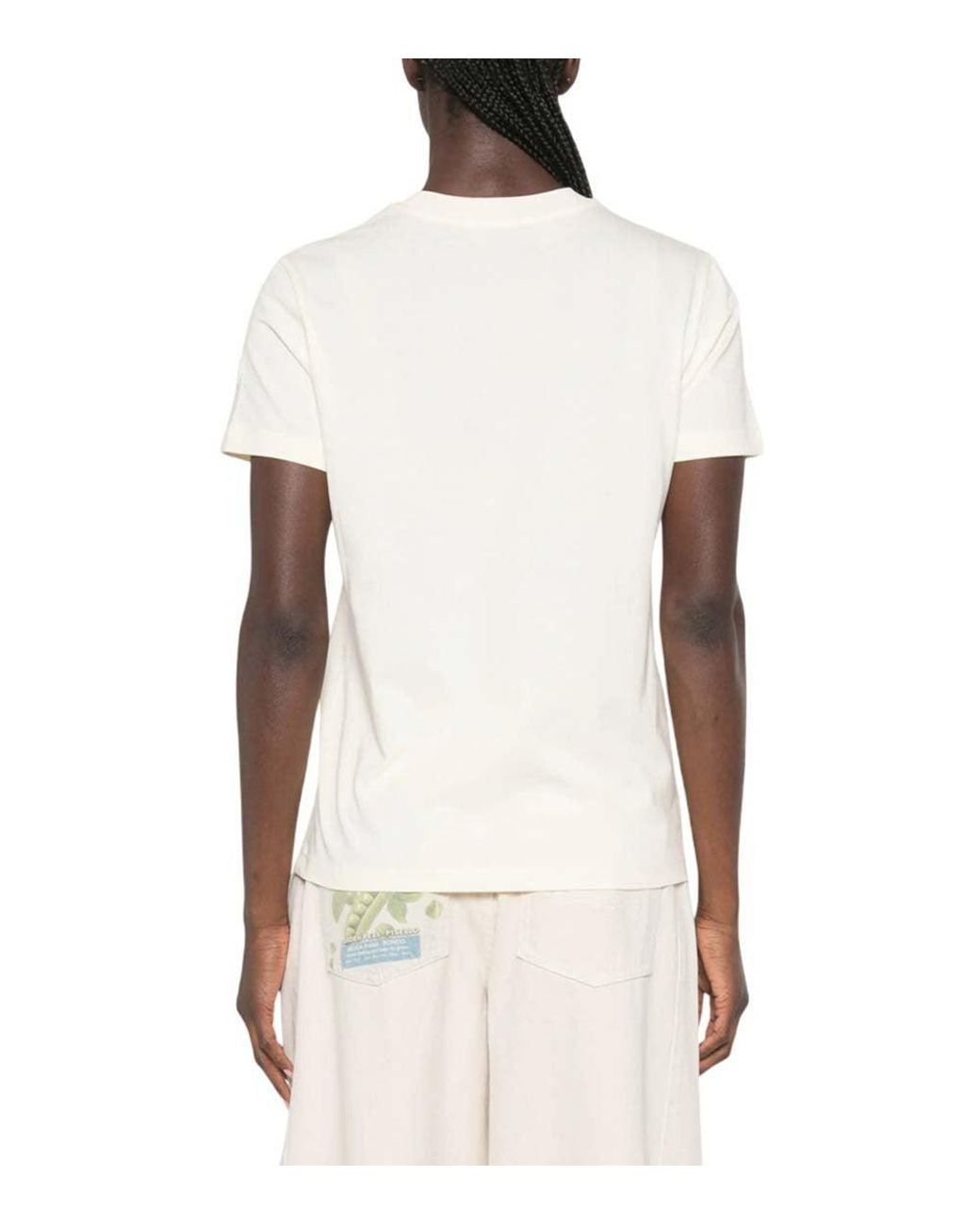 Moncler White Off Crew Neck T-Shirt