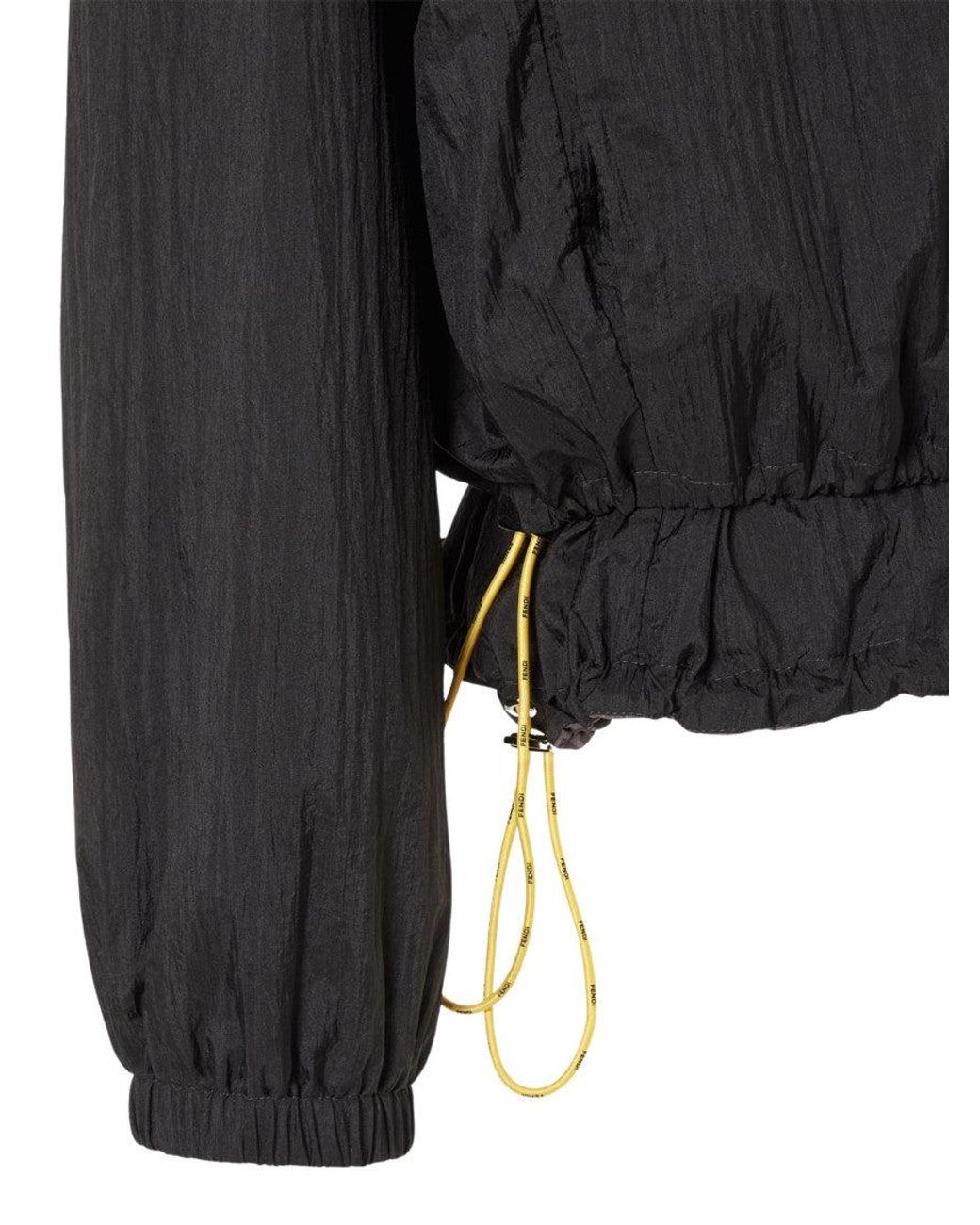 Fendi Black Reversible Nylon Jacket for men