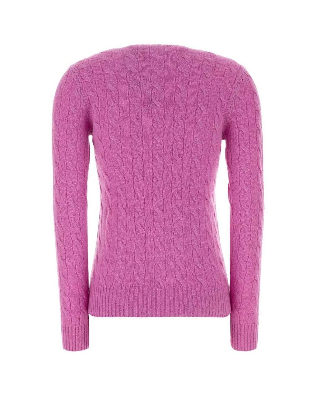 Polo Ralph Lauren Pink Wool-Cashmere Blend Sweater