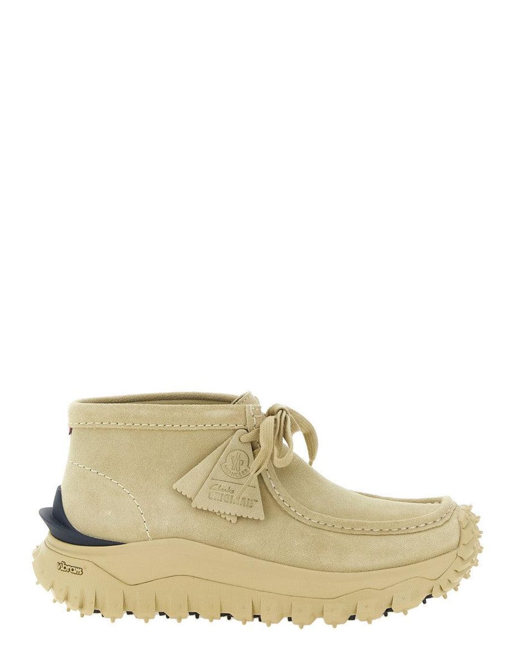 Moncler Natural Clarks 'Trailgrip Wallabee Gtx' Ankle Boots for men
