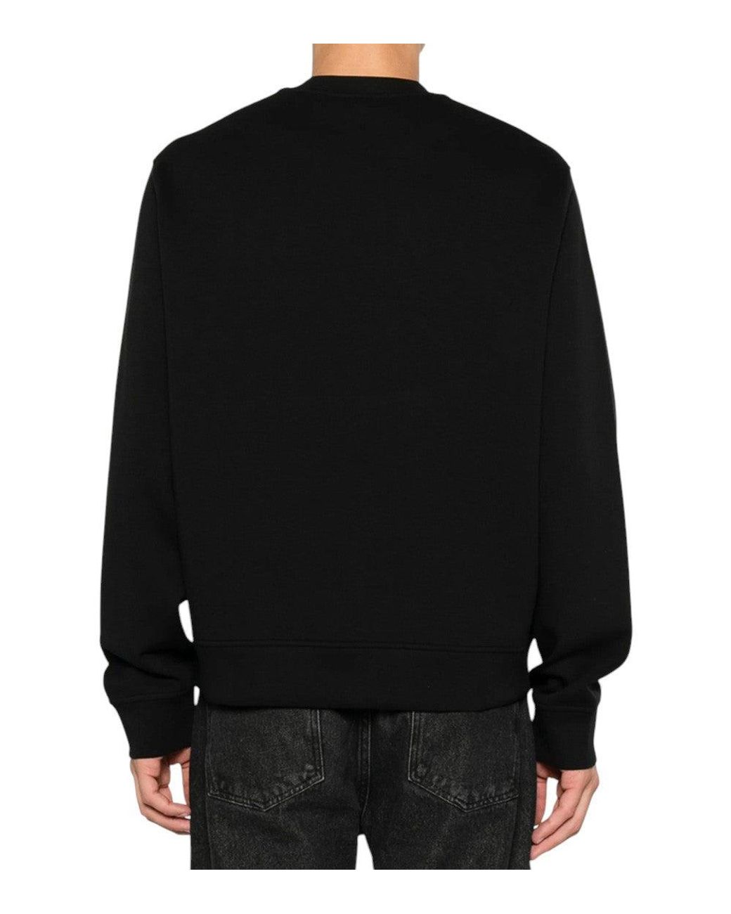 Emporio Armani Black Crew Neck Sweatshirt for men