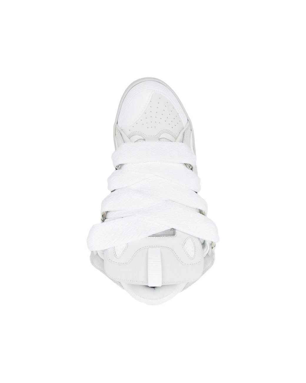 Lanvin White Logo Drag Sneakers for men