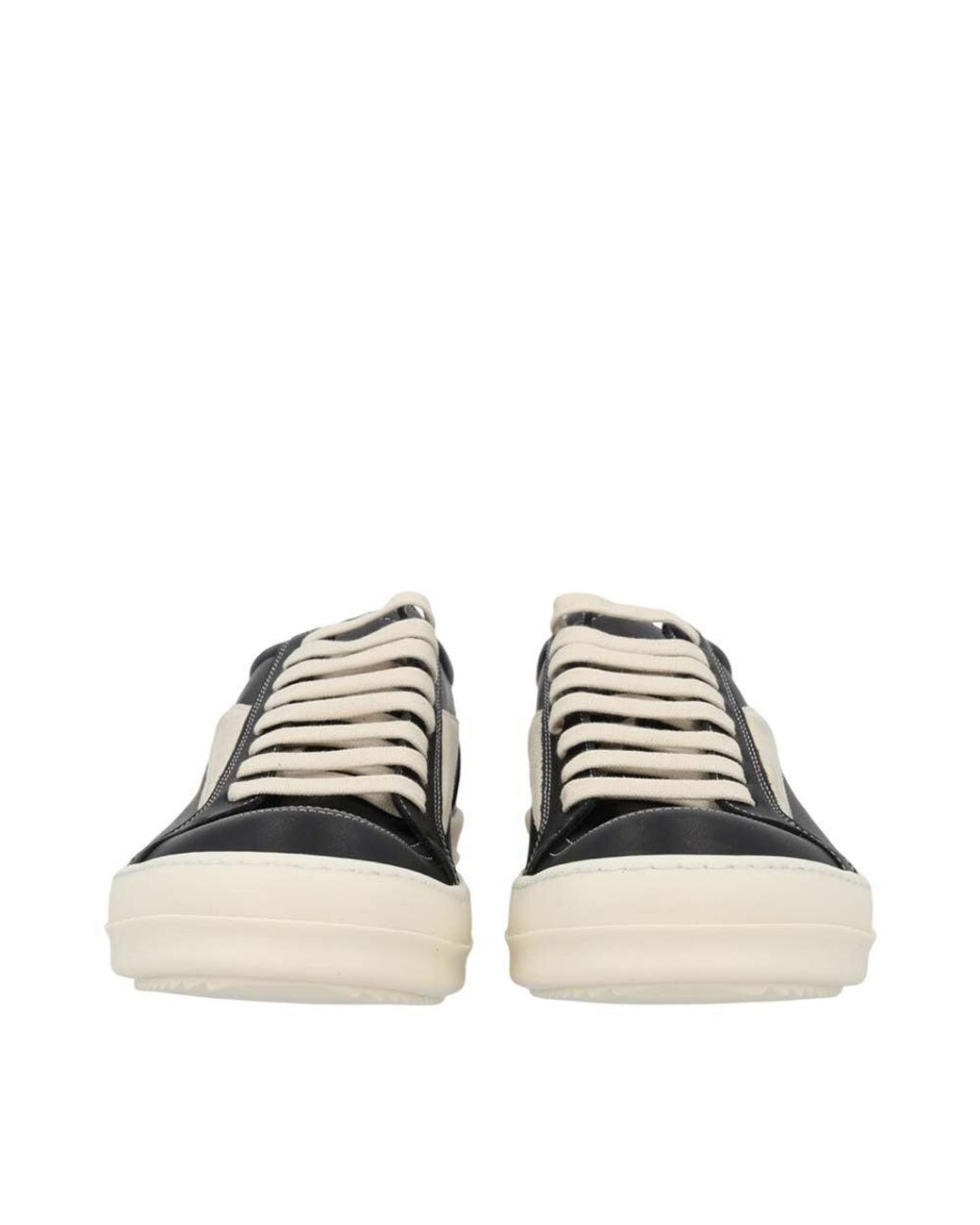 Rick Owens Black Color Block Sneakers for men