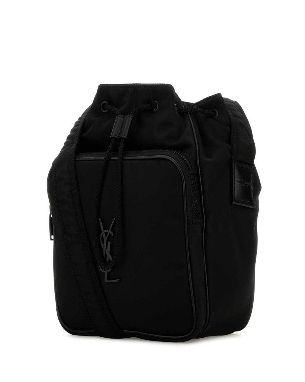 Saint Laurent Black Nikki Small Bucket Bag for men