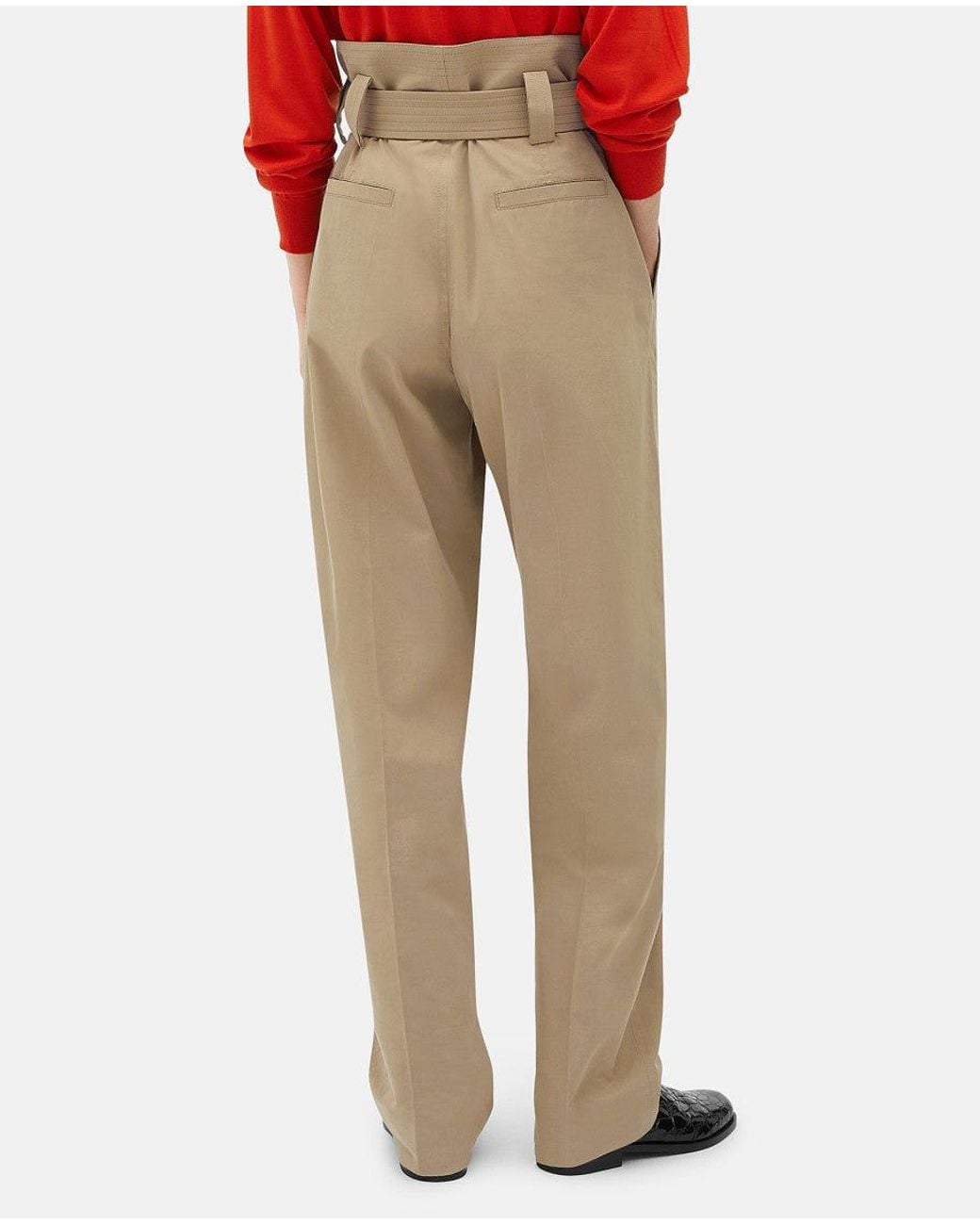 Bottega Veneta Natural Wide Trousers