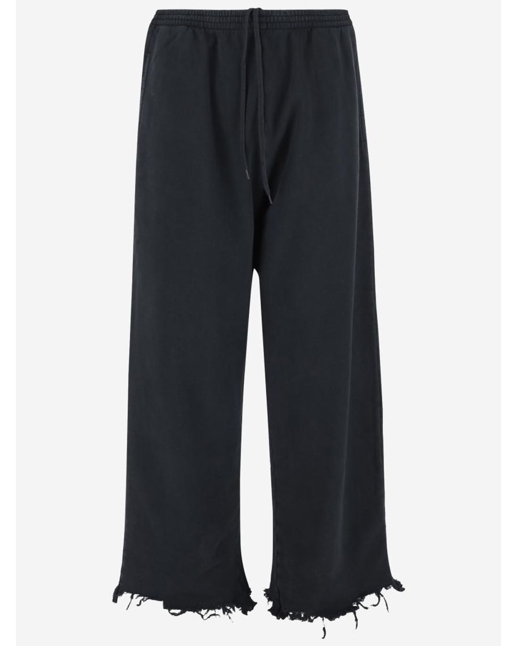 Balenciaga Nail Polish Cropped Sweatpants in Blue | Lyst